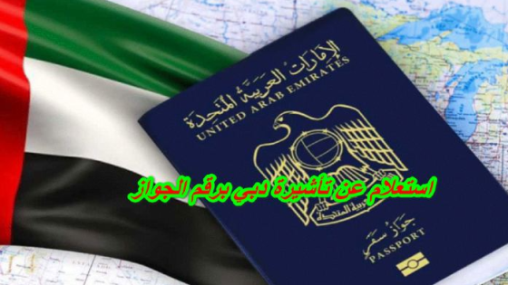 كيفية الاستعلام عن تأشيرة دبي برقم الجواز